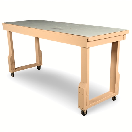 72" Functional Workbench on Casters