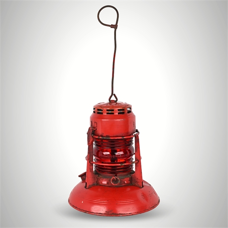 Dietz No.40 Traffic Gard Lantern – Red Globe, Syracuse NY