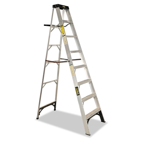 Gorilla Ladders ASL1-8 8' Aluminum Step Ladder 250lb Type I