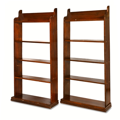 Pair Early 20th Century Craftsmen Bookcases