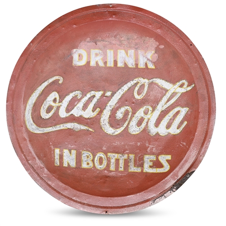 Vintage Metal Coca Cola Sign