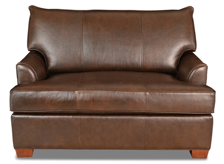 Ethan Allen Leather Chair-and-a-Half