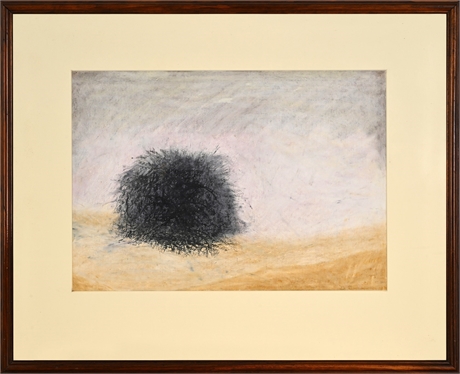Dennis Barnard Modernist Landscape, Lone Shrub