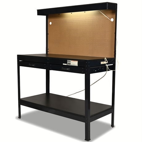 Multipurpose Workbench with Lighting & Outlet