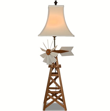 Handcrafted Windmill Lamp
