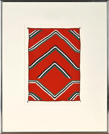 Michele Menotti “Child’s Blanket 1885” – Signed Serigraph 11/35, Framed