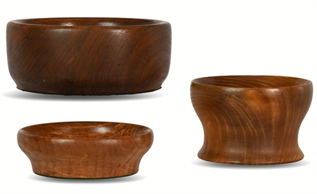 Vintage Wood Turned Bowls