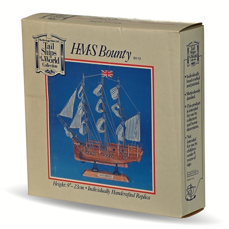 H.M.S Bounty Wood Model Ship by Heritage Mint