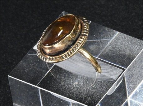 10k Fire Agate Ring