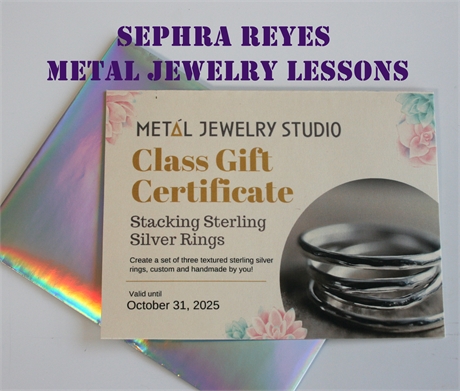 Lessons in Metal Jewelry!