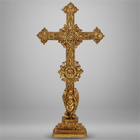 20" Gilt Altar Cross
