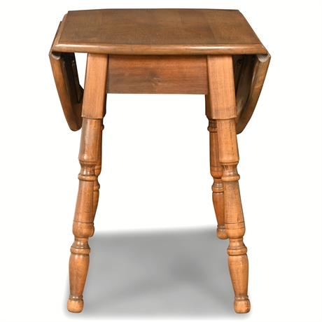 Maple Wood Drop-Leaf Table