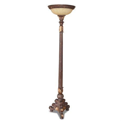 Elegant Floor Lamp Hollywood Regency Style