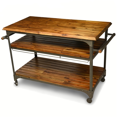 Industrial Style Kitchen Island by World Market