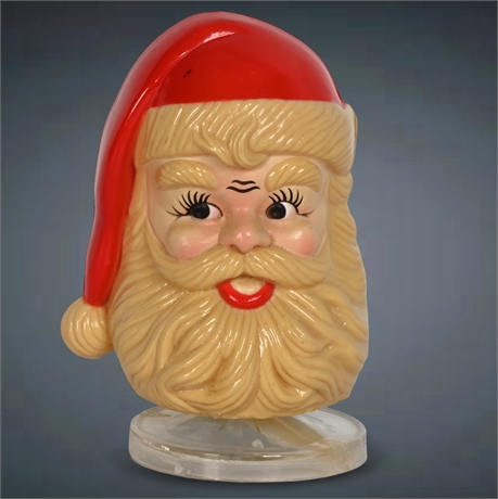 Vintage Santa Blow Mold Music Box – Rotating Base, 6.5” Tall