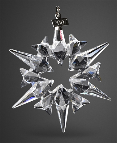 Swarovski 2007 Annual Christmas Ornament with Box & Certificate