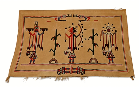 Antique Navajo Yei Tapestry
