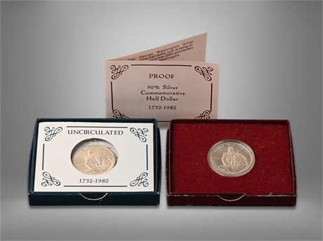 George Washington Silver Commemorative Half-Dollars