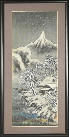 Original Japanese Watercolor on Silk