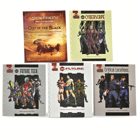 Serenity RPG & d20 Modern Collection - 5 Books incl. Out in the Black, Future Te