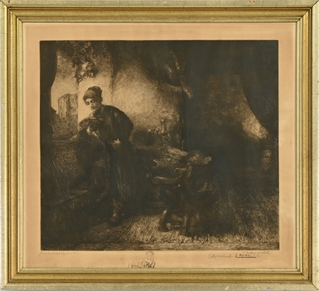Edouard-Henri Leon Study of Rembrandt