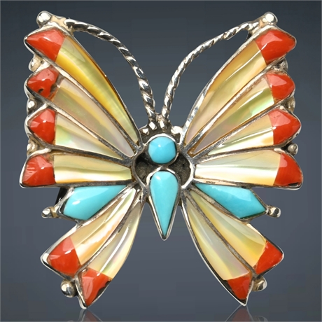 Zuni Butterfly Brooch
