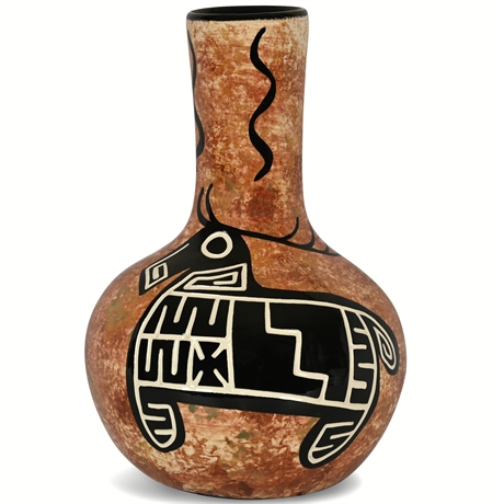 Mana Pottery Hand Painted Ceramic Vase