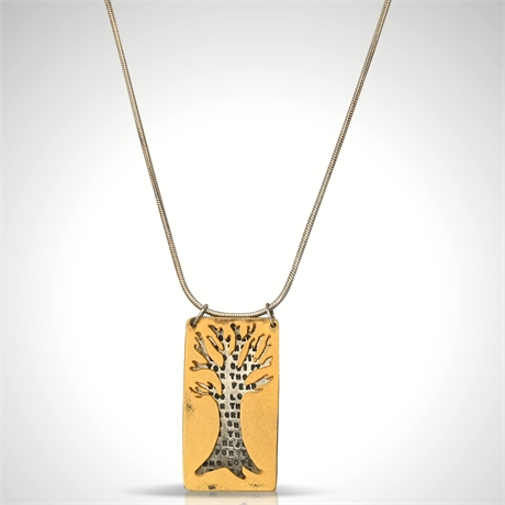 Henry Van Dyke Artisan 925 Poetic Tree Inspired Pendant Necklace