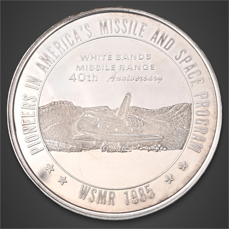 1985 White Sands Missile Range 40th Anniversary .999 Silver Medal