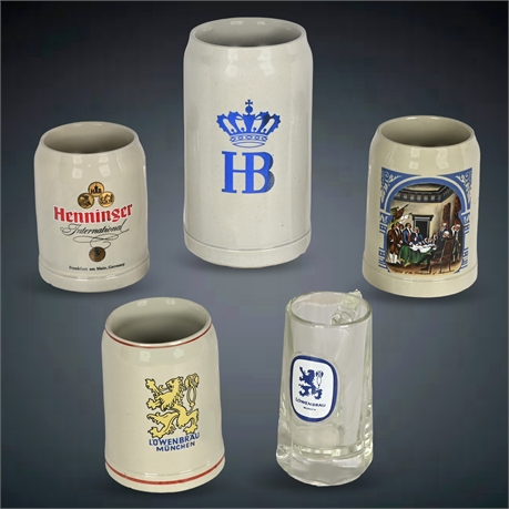 Vintage German Beer Stein & Mug Collection