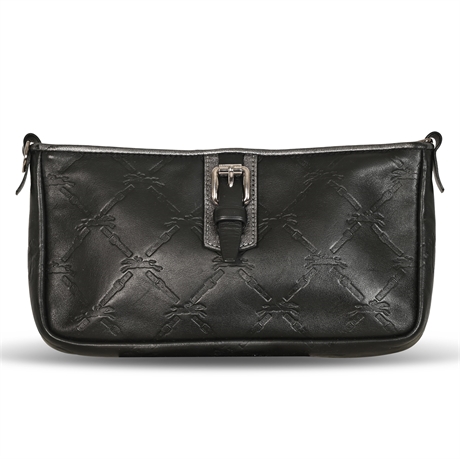 Longchamp Cuir Small Leather Shoulder Clutch