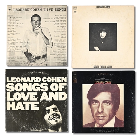 Leonard Cohen Columbia LP Collection (4) — Early Albums 1967–1973