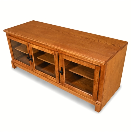 Brennan Oak TV Stand W354‑22 by Ashley Furniture – Discontinued RTA