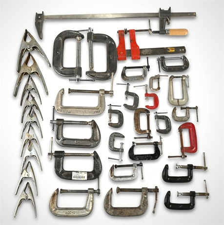 30+ Piece Assorted Clamp Collection