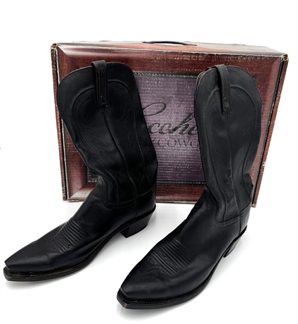 Lucchese Cowgirl Women’s Black Western Boots, Size 8 w/ Box