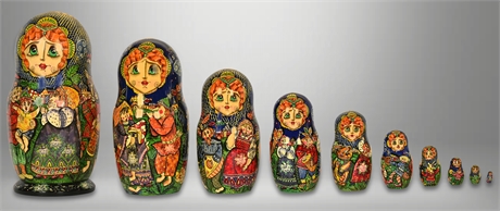 Exceptional Russian Nesting Doll Collection