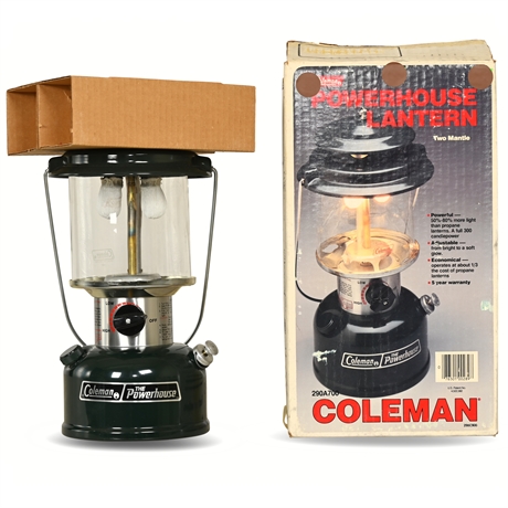1988 Coleman Powerhouse Lantern in Original Box
