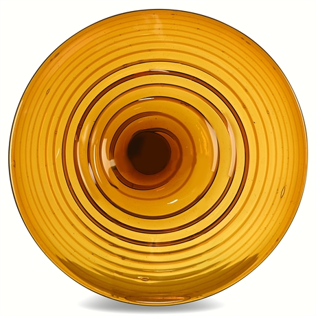 12" Amber Swirl Centerpiece Charger