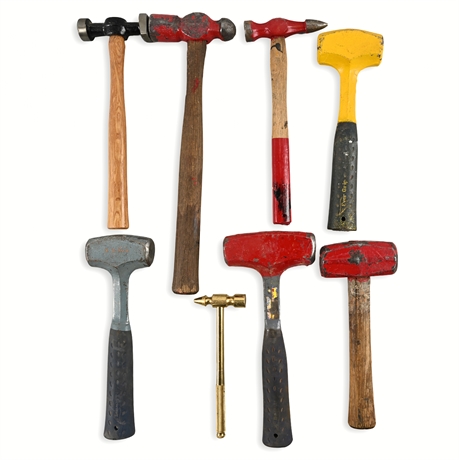 Estwing Evergrip & Vintage Hammers – Lot of 8 Machinist & Sledge Tools