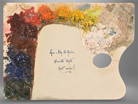 Henriette Wyeth's Signed Palette