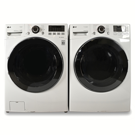 LG Washer & Electric Dryer Set – WM3470HWA TurboWash & DLEX3470W TrueSteam