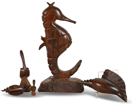 Ironwood Sea Life Sculptures