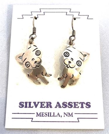 Sterling Silver Chihuahua Earrings