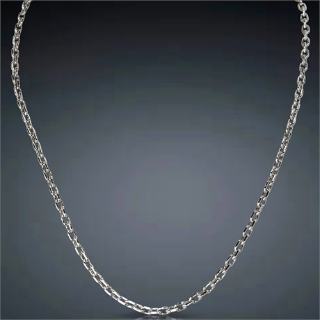 Classic 18" Sterling Silver Link Chain