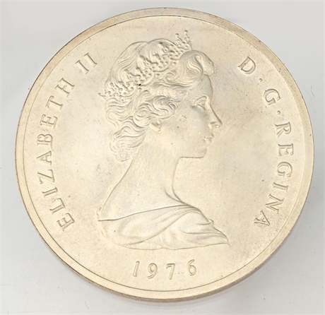 1976 Turks & Caicos .925 Silver 20 Crowns – Queen Elizabeth II