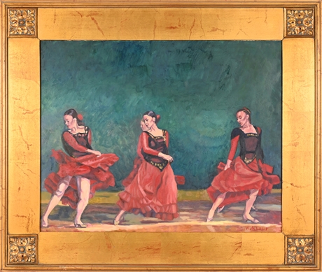 Rhett Jabour’s Flamenco Dancers - Original Oil on Canvas