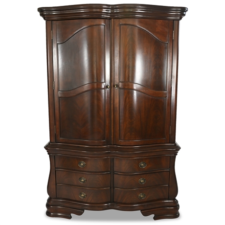 Adinton Collection Mahogany Armoire by Ashley Furniture