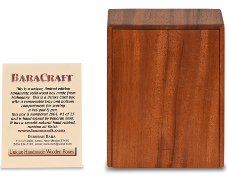 Baracraft Custom Wood Deluxe Card Box