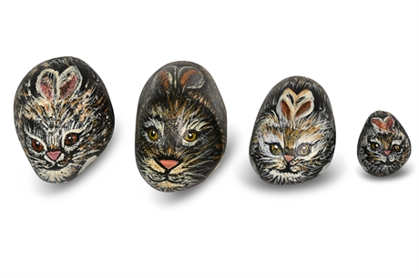 Hand Painted Bunny Stones
