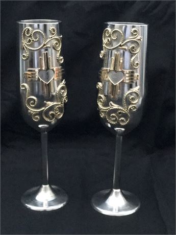 Handmade Champagne Flutes